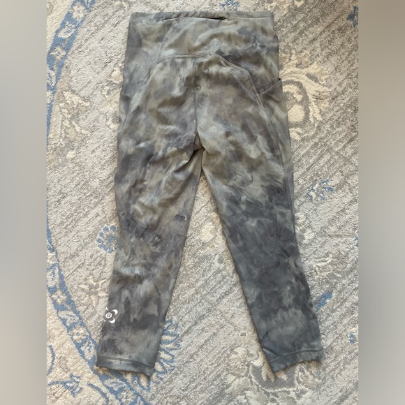 Lululemon Seawheeze Swift Speed High-Rise Crop 21" Elation Foil Diamond Dye Gunm - Picture 3 of 13